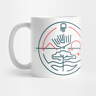 Abstract contemporary religious symbol Mug